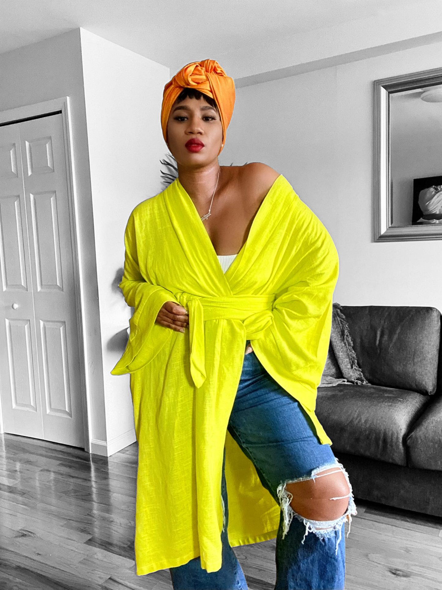 Lemonade Kimono Robe