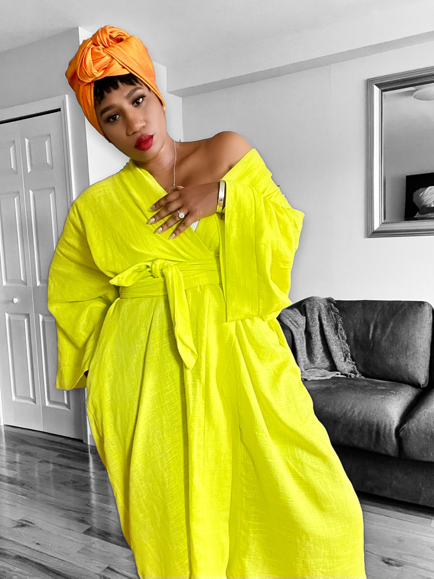 Lemonade Kimono Robe